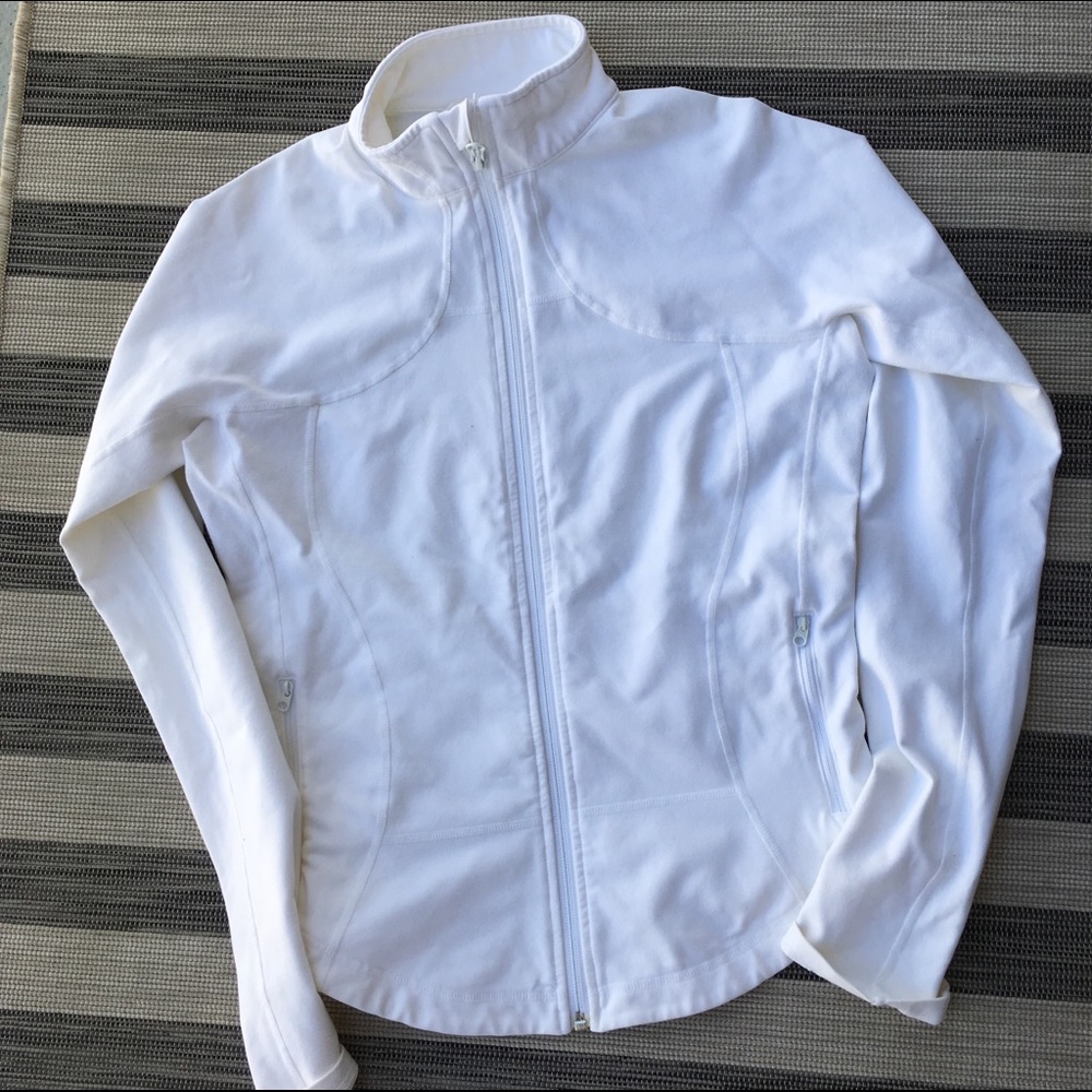 Lululemon White Track Jacket